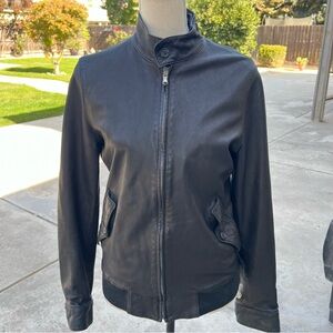 Simon Spurr, 100% Lambskin Men’s Moto Jacket,size small